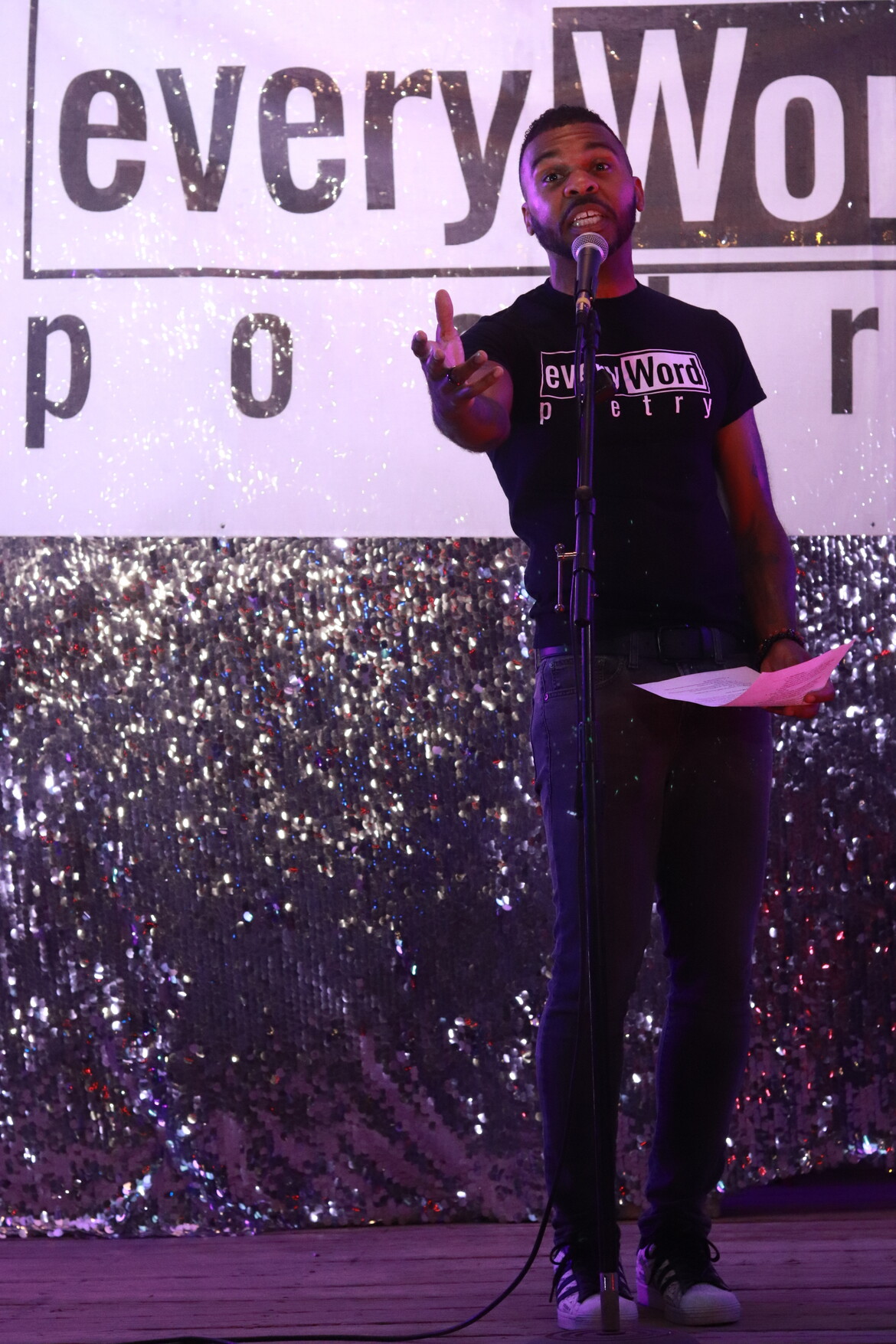 Michael Hatcher At Mic
