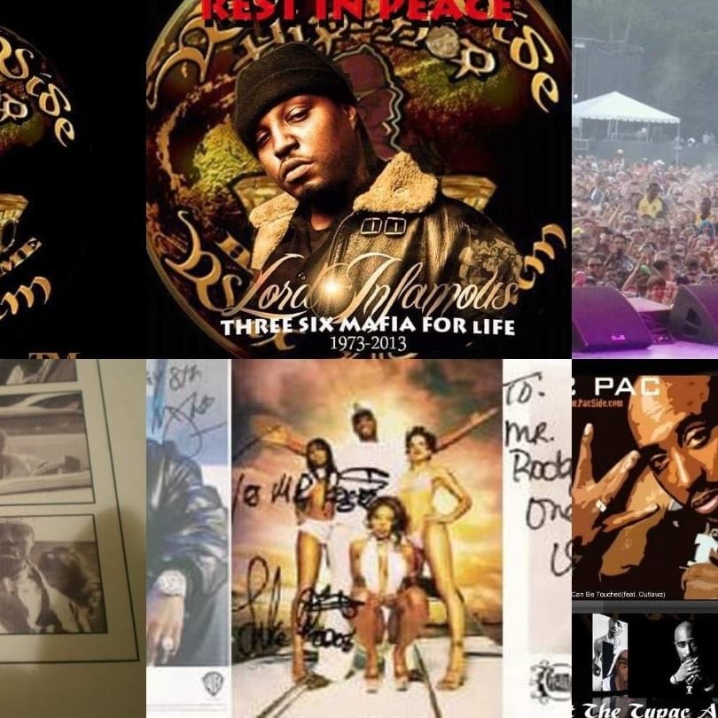 Autographs to me from Luke Skywalker, Gagster Boo and Cash Money & Three Six and me at Fire Fly and Tributes to Pac & Lord Infamous of Three Six Mafia