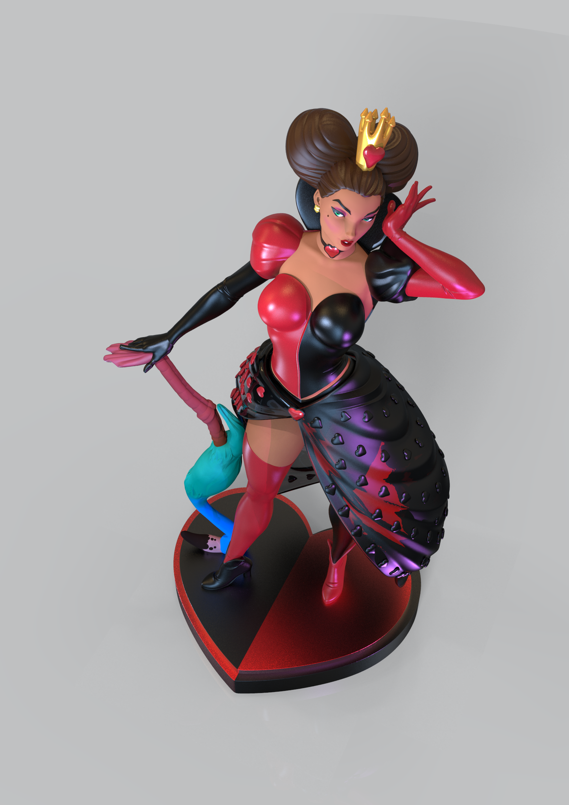 Queen Of Hearts By Alice In Wonderland Stl File By Luiz Carlos