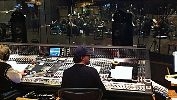 Michel F. April (composer) scoring a project at George Lucas' Skywalker Sound