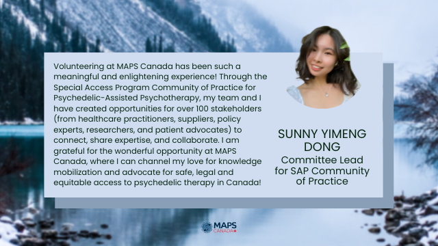 This giving season, make a generous donation to MAPS Canada and help make legal and regulated psychedelic medicine accessible to all Canadians.