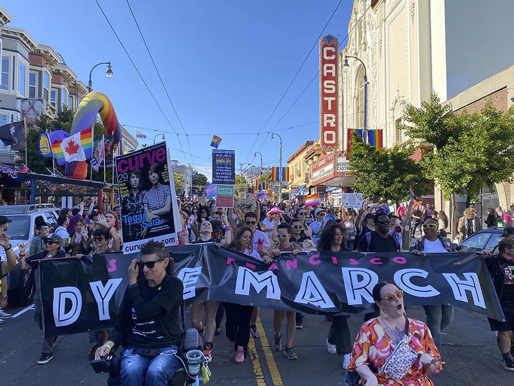Marching down Castro Street, 2025