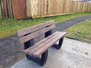 The Memorial Bench - Purchashed by Mrs Bull in loving memory of her late husband, Albert.