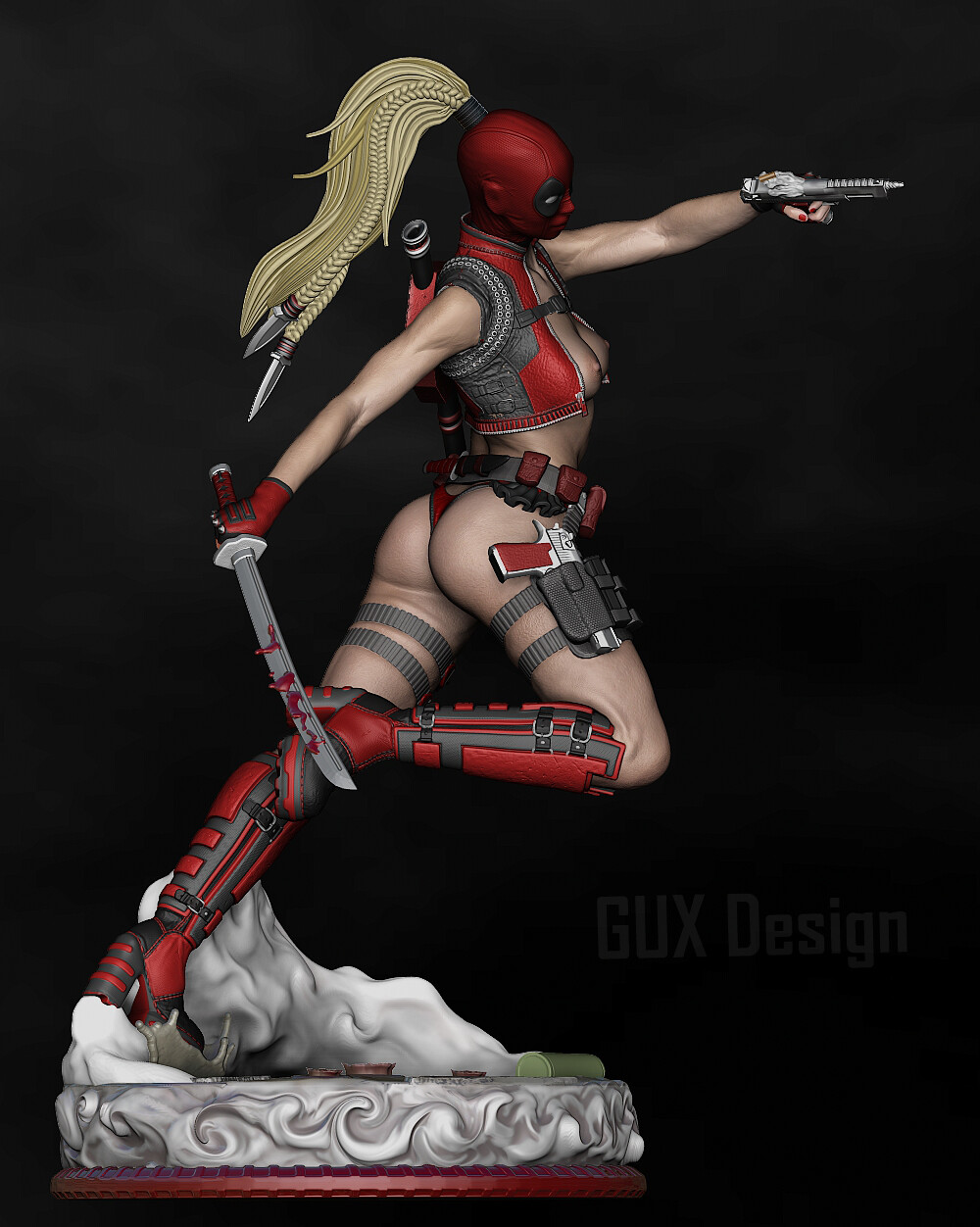 Lady Deadpool STL by Gux Design